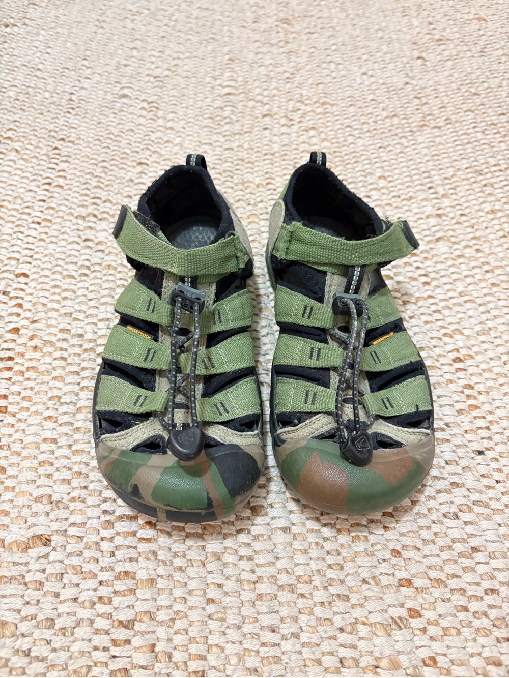 Keen Kids Newport H2O Olive Green Camo sandals